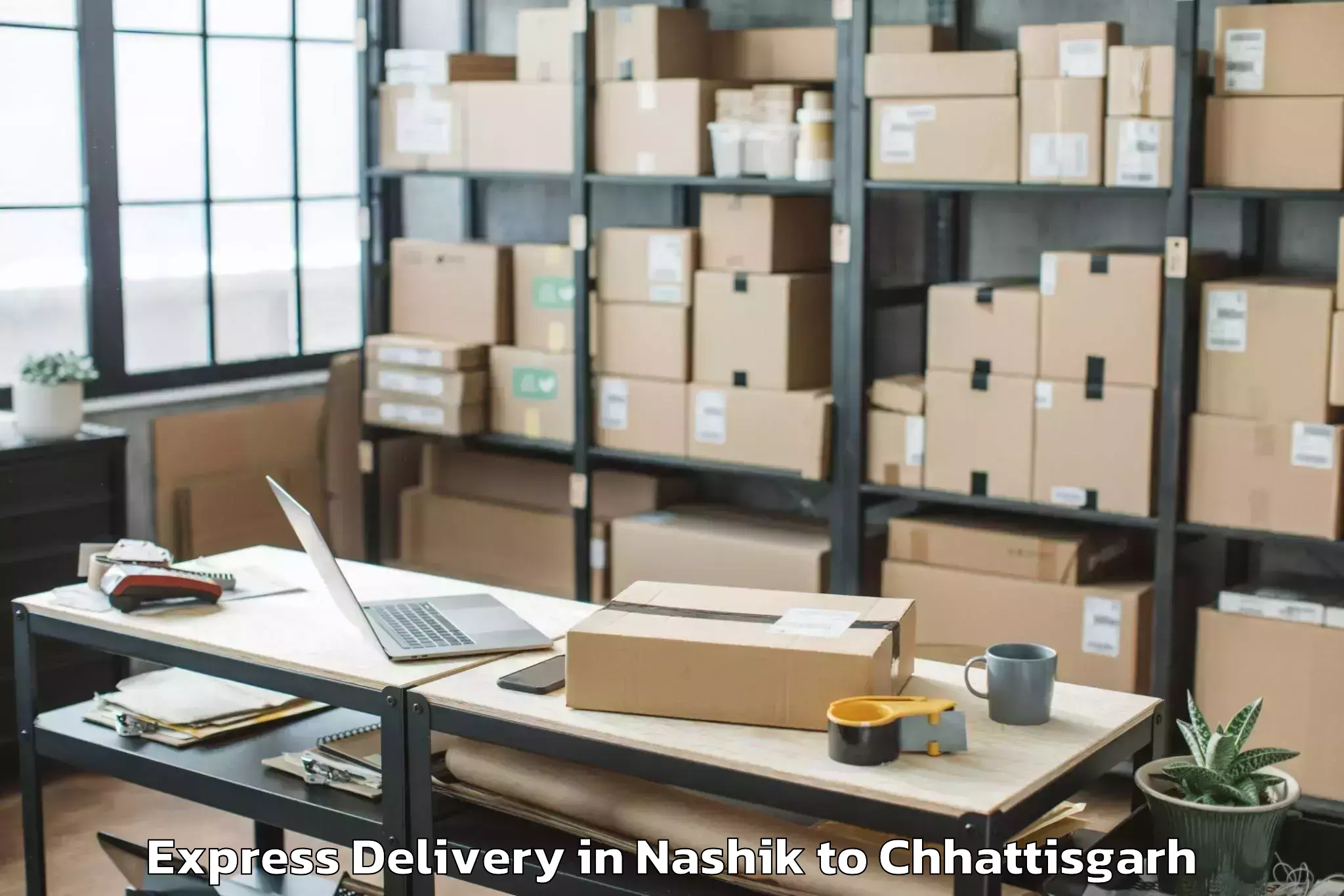 Book Nashik to Balod Express Delivery